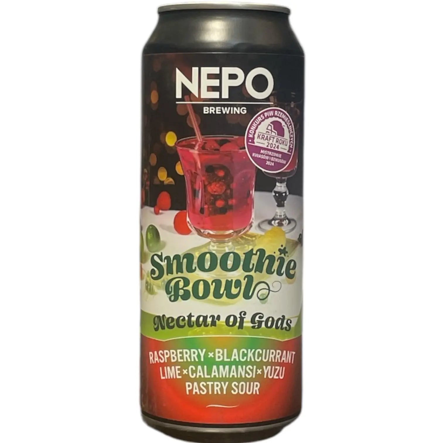 NEPO SMOOTHIE BOWL NECTAR OF GODS RASPBERRY BLACKCURRANT LIME CALAMANSI YUZU PASTRY SOUR 44CL