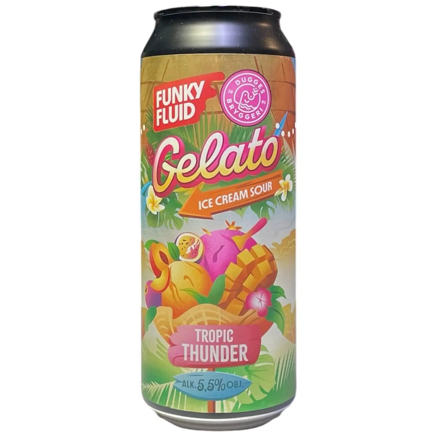 FUNKY FLUID X DUGGES BRYGGERI GELATO TROPIC THUNDER ICE CREAM SOUR 50CL