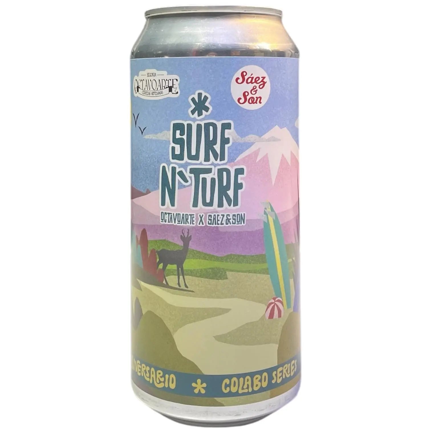 OCTAVO ARTE X SAEZ & SONS SURF N TURF HAZY DIPA 44CL