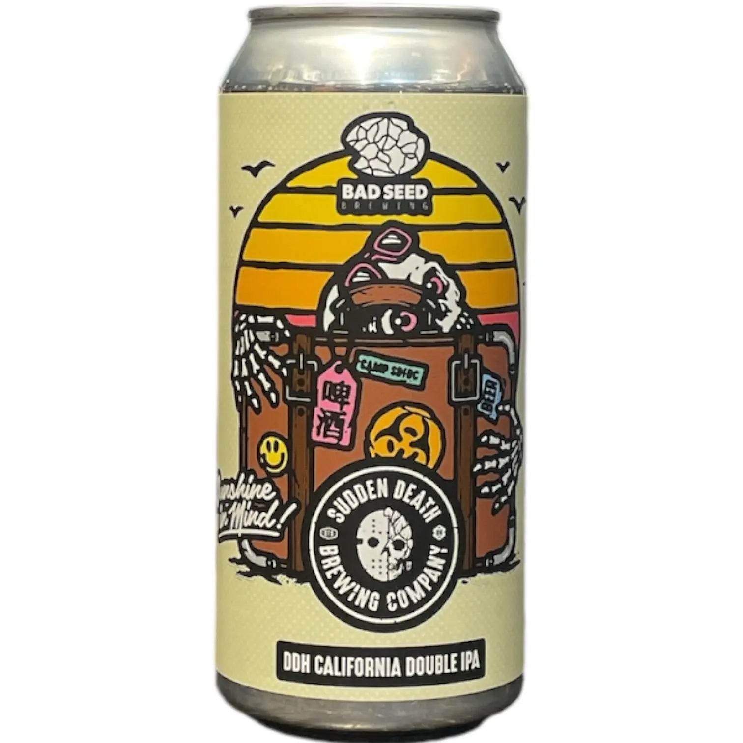 SUDDEN DEATH X BAD SEED ILLEGAL CARGO DDH CALIFORNIA DOUBLE IPA 44CL