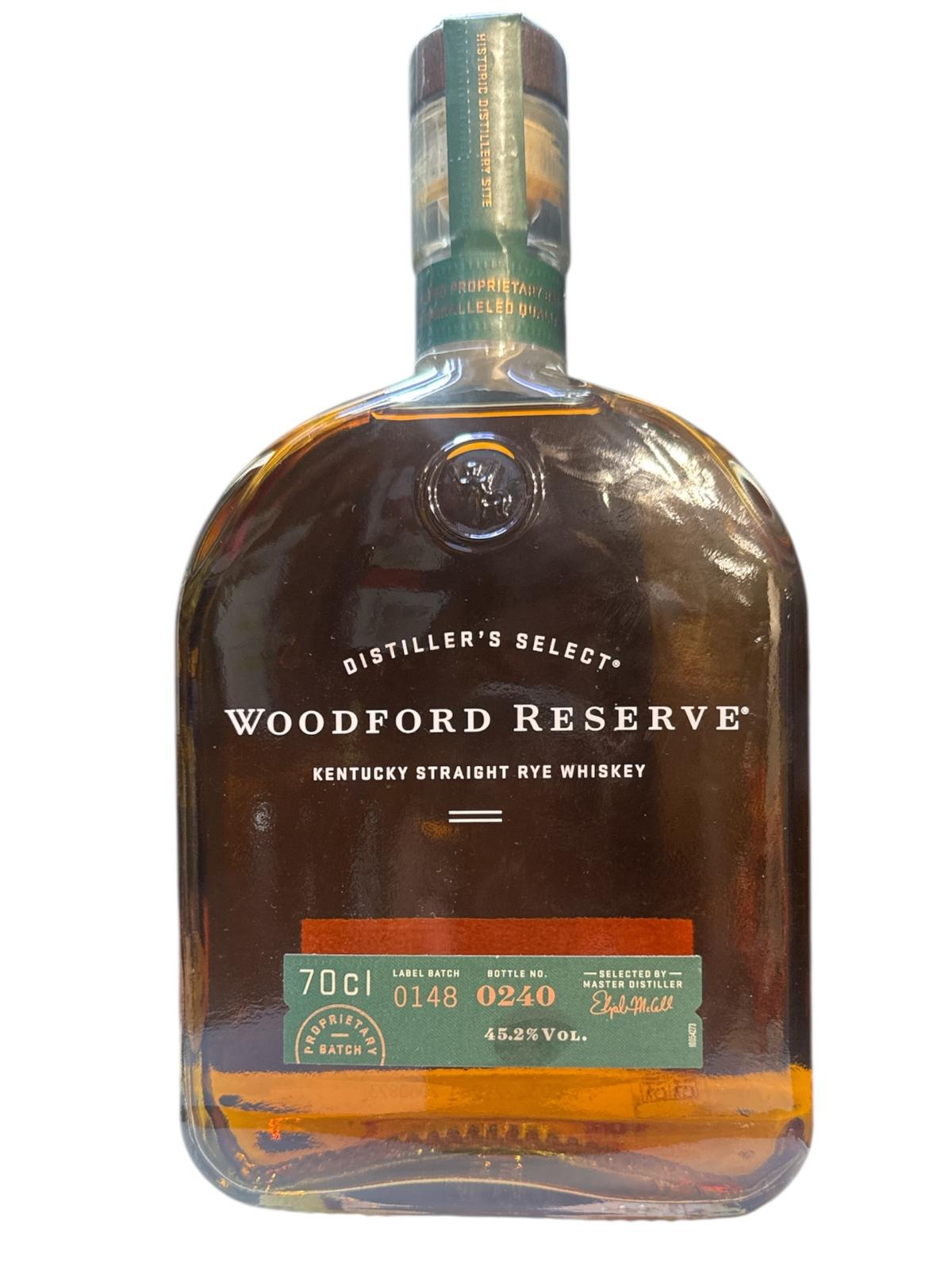 WOODFORD RESERVE - KENTUCKY STRAIGHT RYE WHISKY 70CL