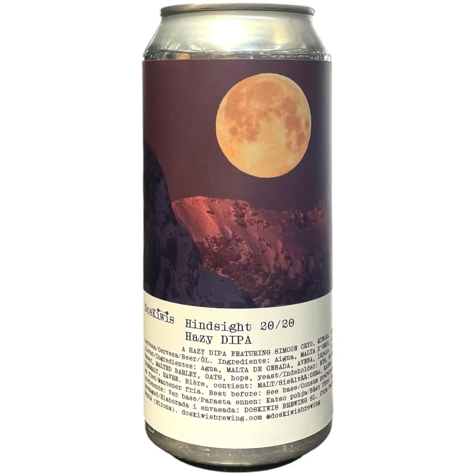 DOSKIWIS HINDSIGHT 20/20 HAZY DIPA 44CL