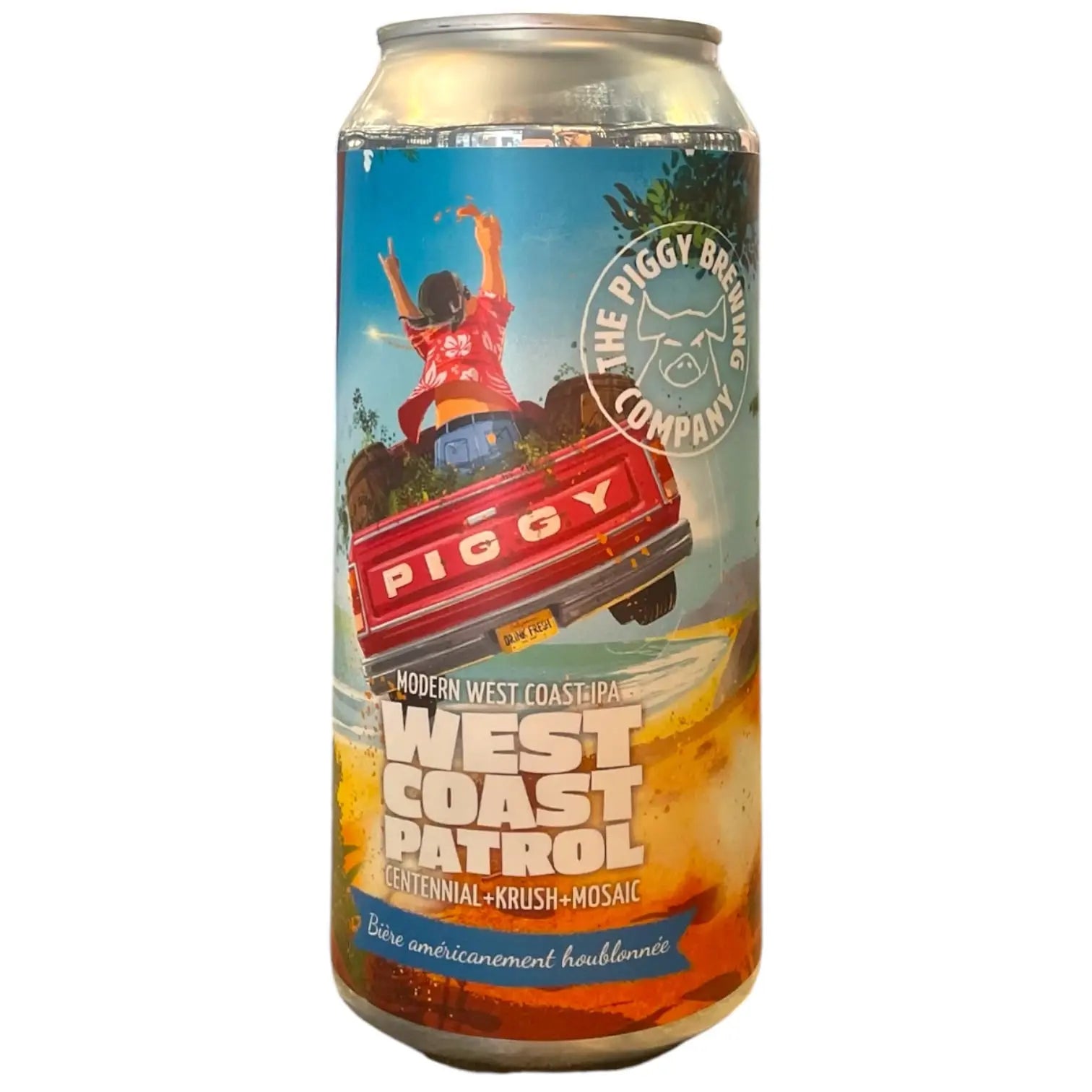THE PIGGY WEST COAST PATROL WEST COST IPA 44CL