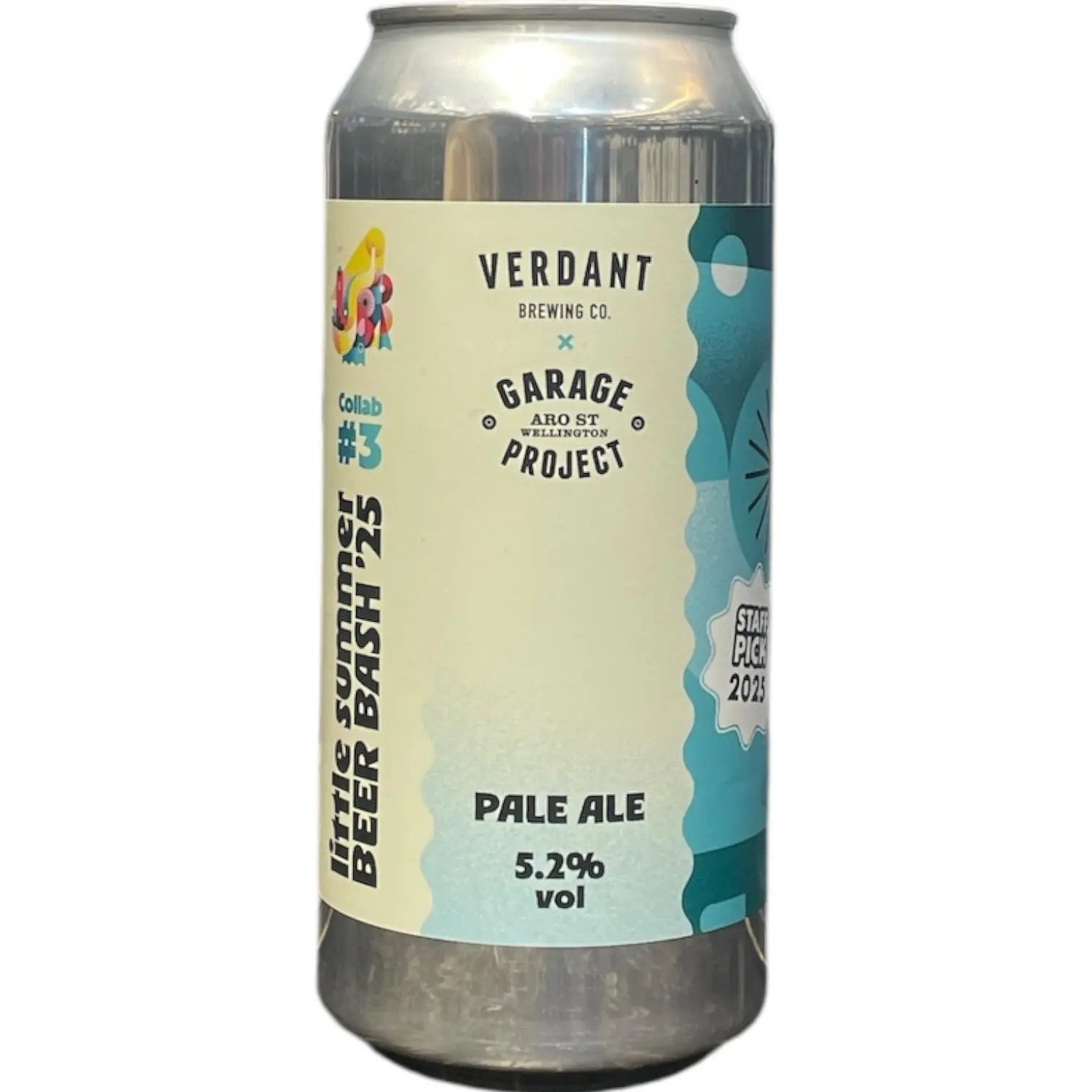 VERDANT X GARAGE PROJECT LITTLE SUMMER BEER BASH 25 PALE ALE 44CL