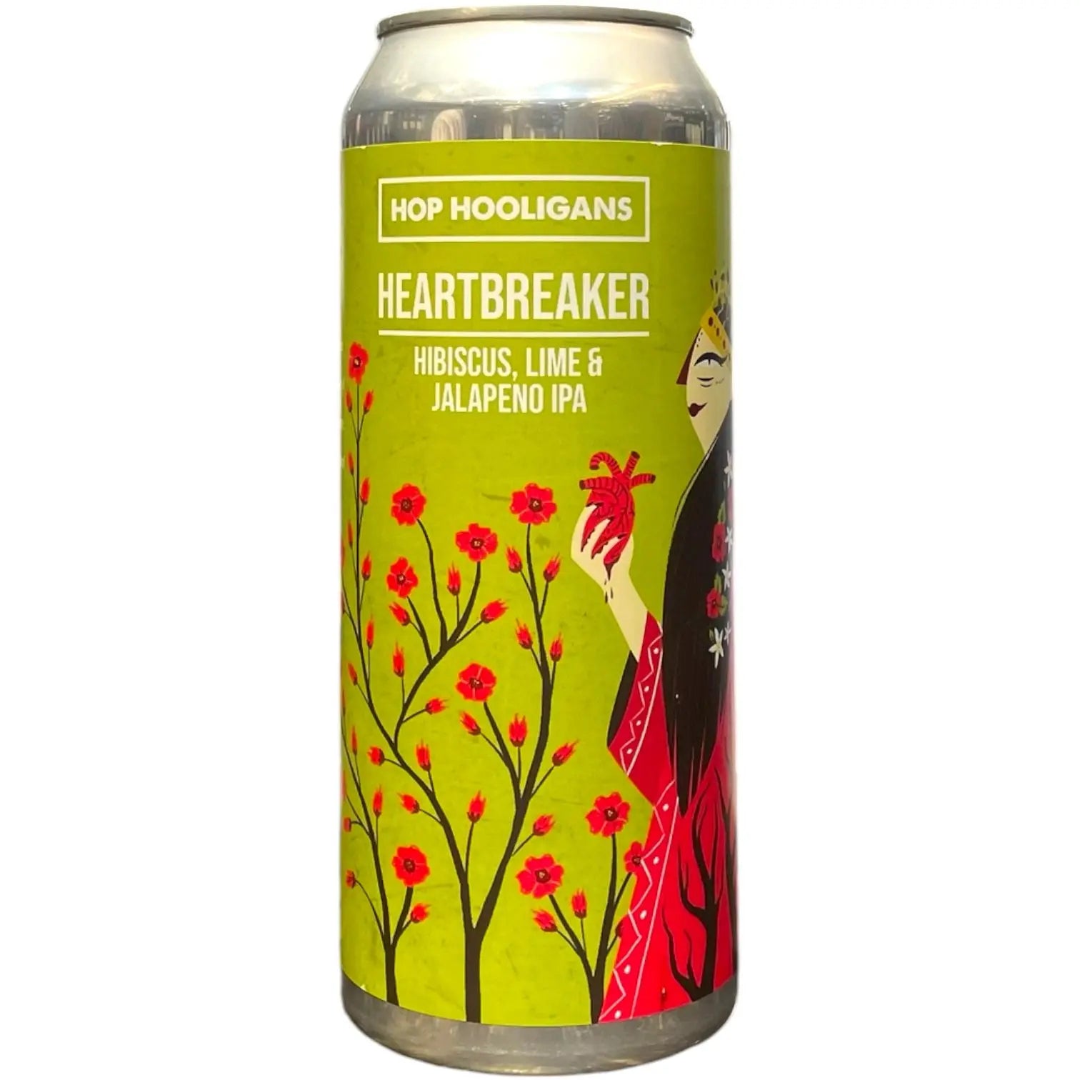 HOP HOOLIGANS HEARTBREAKER HIBISCUS LIME JALAPEÑO IPA 50CL