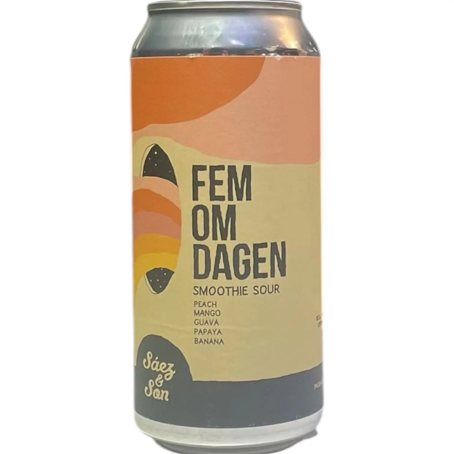 SAEZ & SONS FEM OM DAGEM SMOOTHIE SOUR PEACH MANGO GUAVA PAPAYA BANANA 44CL