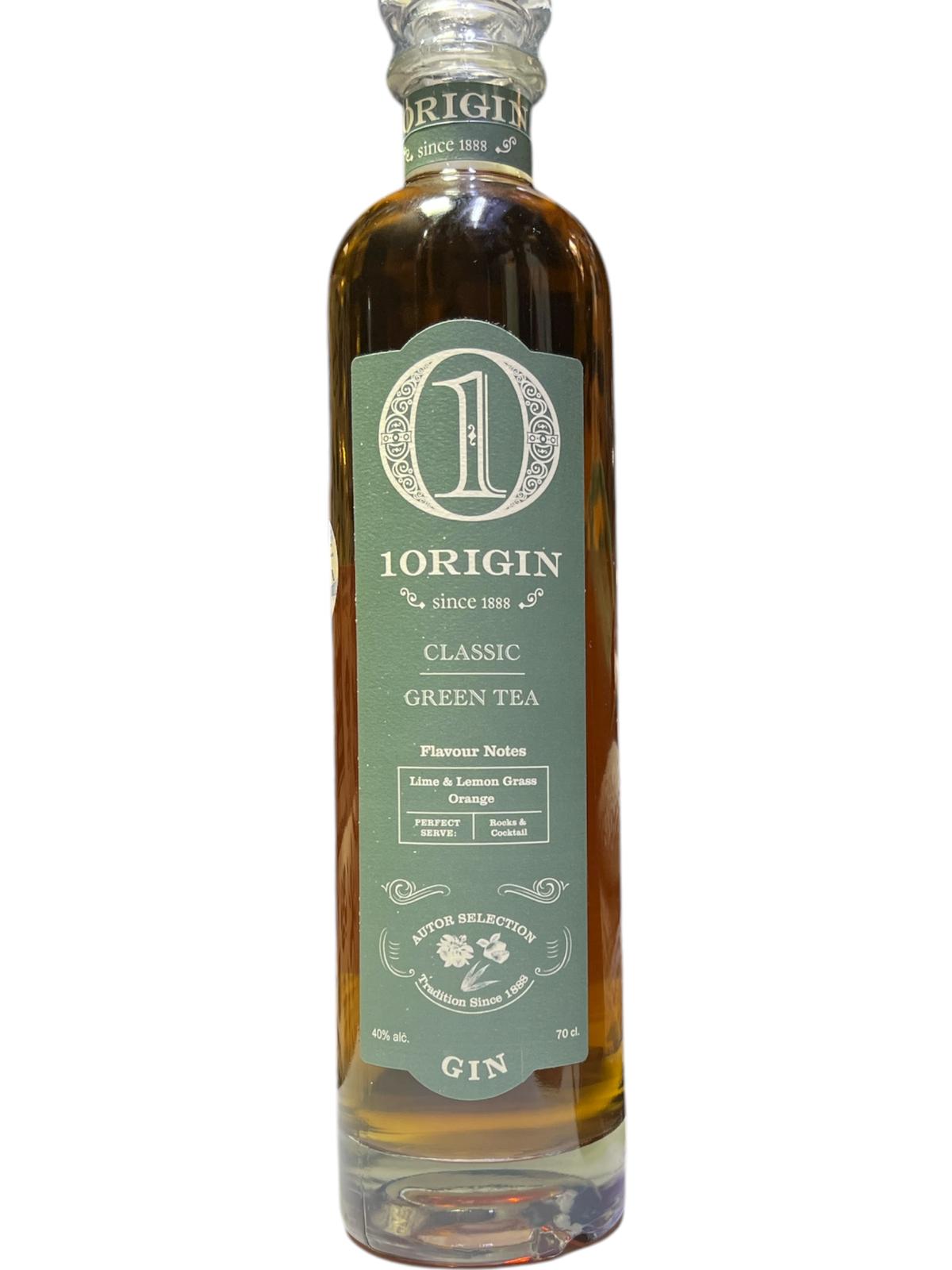 1ORIGIN LIGHT GREEN TEA GIN - 70CL
