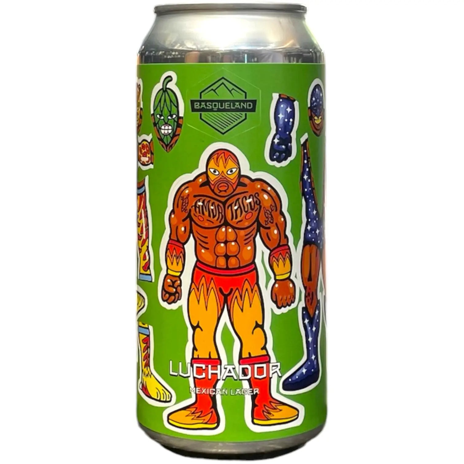 BASQUELAND LUCHADOR MEXICAN LAGER 44CL