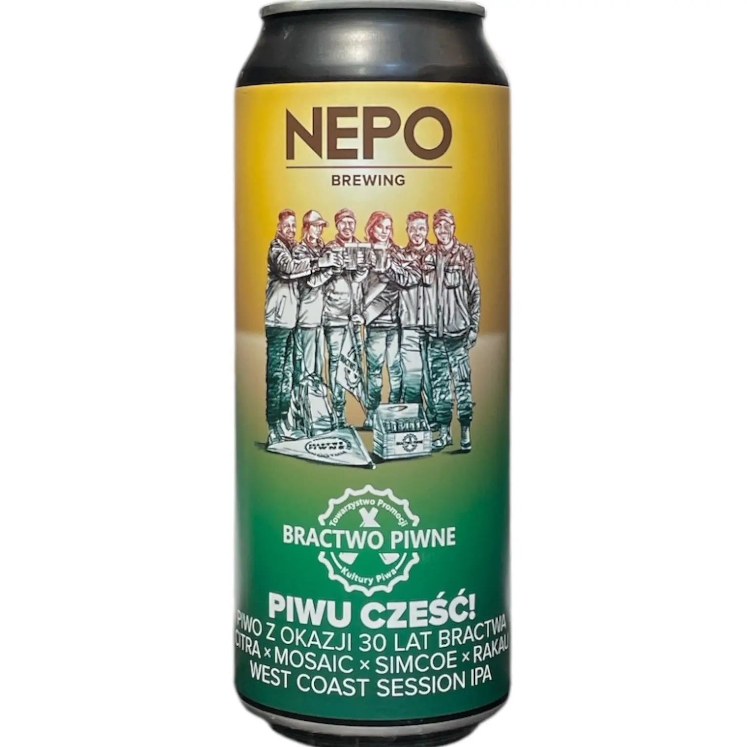NEPO X BRACTWO PIWNE PIWU SZESC WEST COAST SESSION IPA 50CL