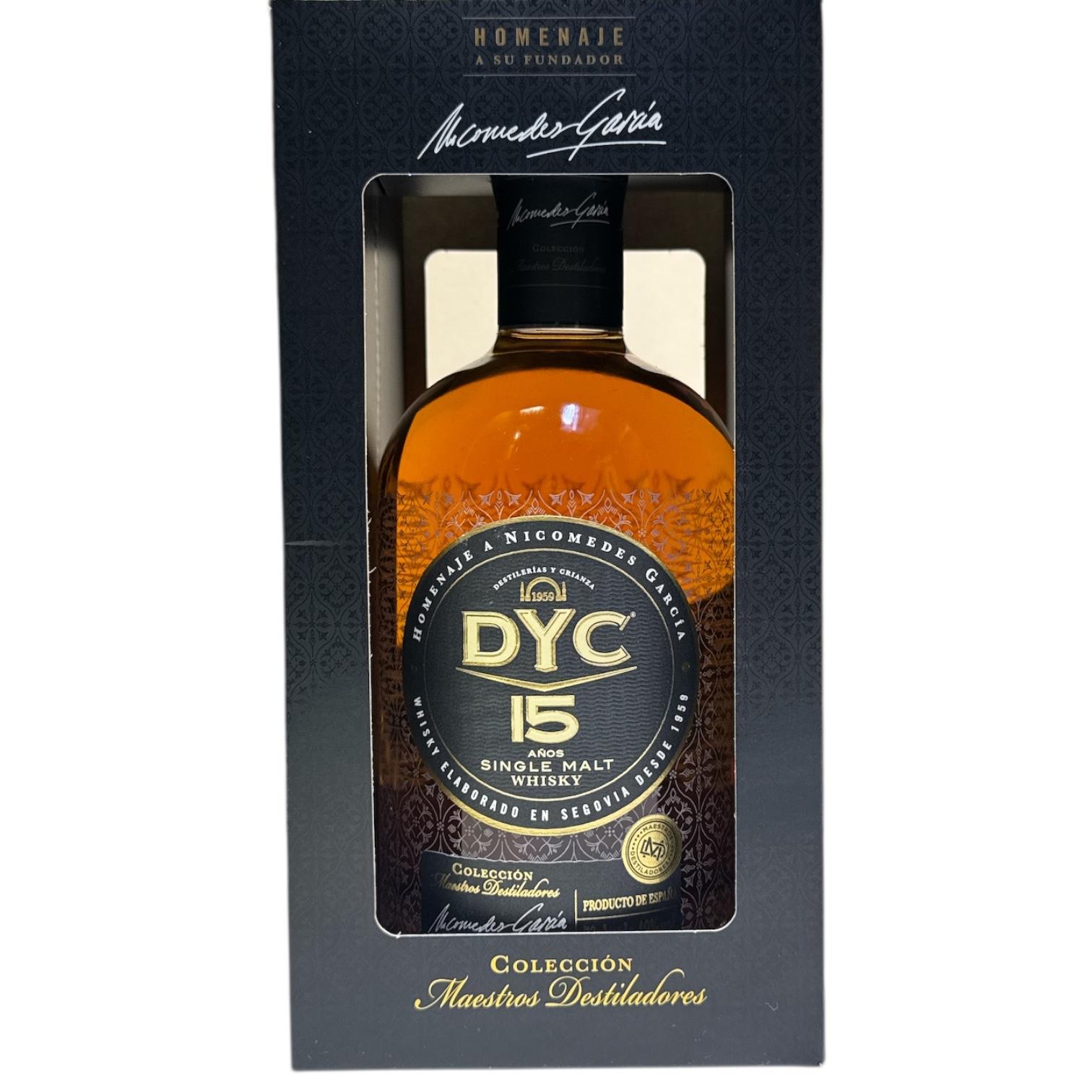 DYC 15 AÑOS/ COLECCION MAESTROS DESTILADORES - SINGLE MALT - 70CL