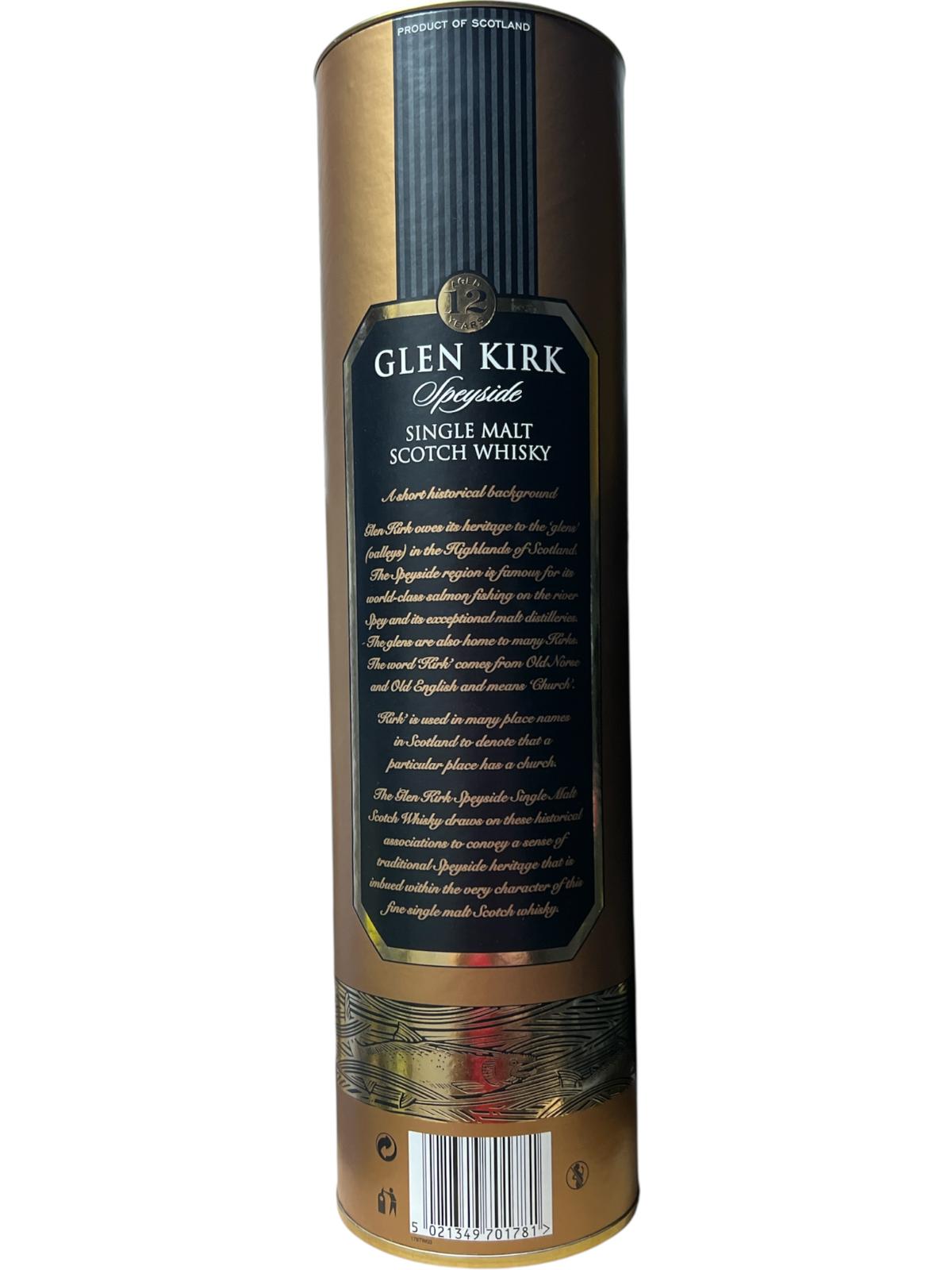 GLEN KIRK - SPEYSIDE 12 AÑOS - 70CL