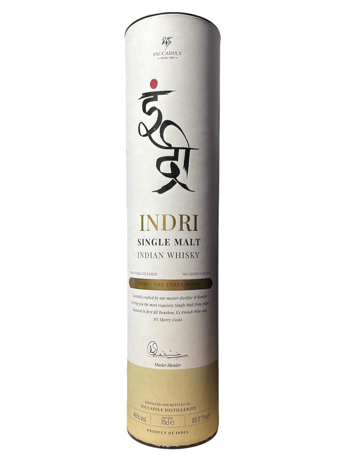 INDRI - SINGLE MALT - INDIAN WHISKY -70CL