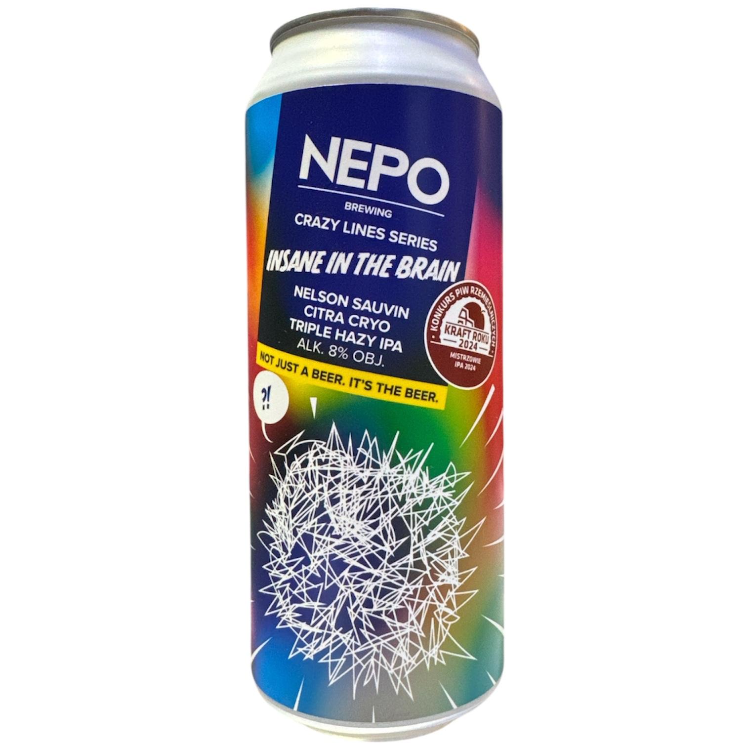 NEPO - INSANE IN THE BRAIN- TRIPLE HAZY IPA - 44CL