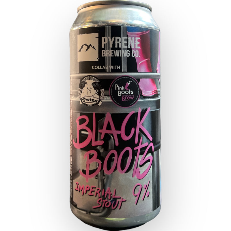 PYRENE W/ TWINS AND PINK BOOTS BLACK BOOTS IMPERIAL STOUT 440ml
