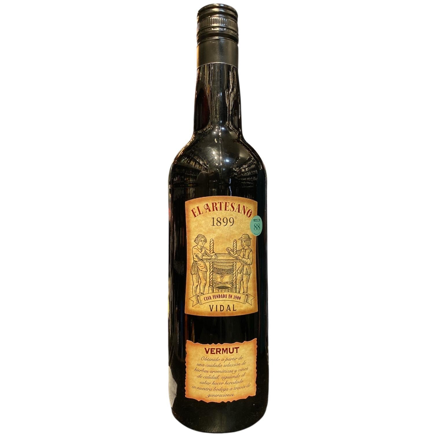 EL ARTESANO 1899 VIDAL - VERMUT ROJO -75CL