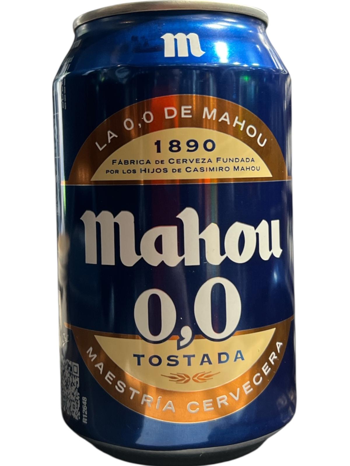 MAHOU ZERO TOSTADA 0.0 LATA 33CL