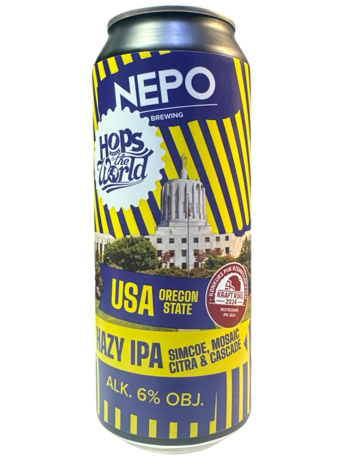 NEPO - HOPS OF THE WORLD - USA OREGON STATE HAZY IPA - 44CL