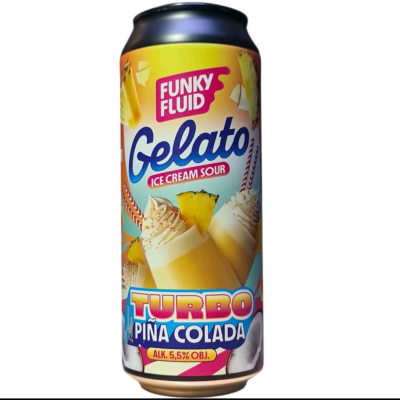 FUNKY FLUID / GELATO - CREMA - TURBO PIÑA COLADA - SOUR - 50 CL