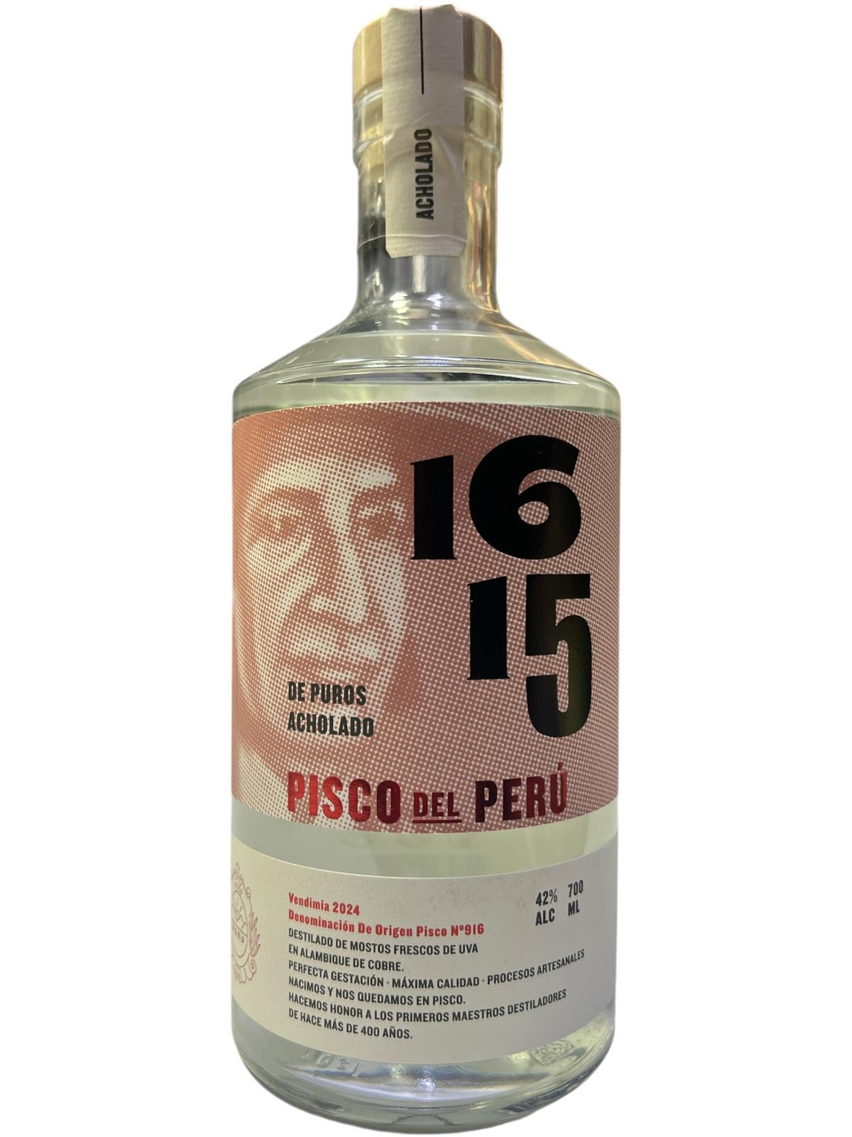 PISCO DEL PERU DE PUROS ALCHOLADO 1615 700ML