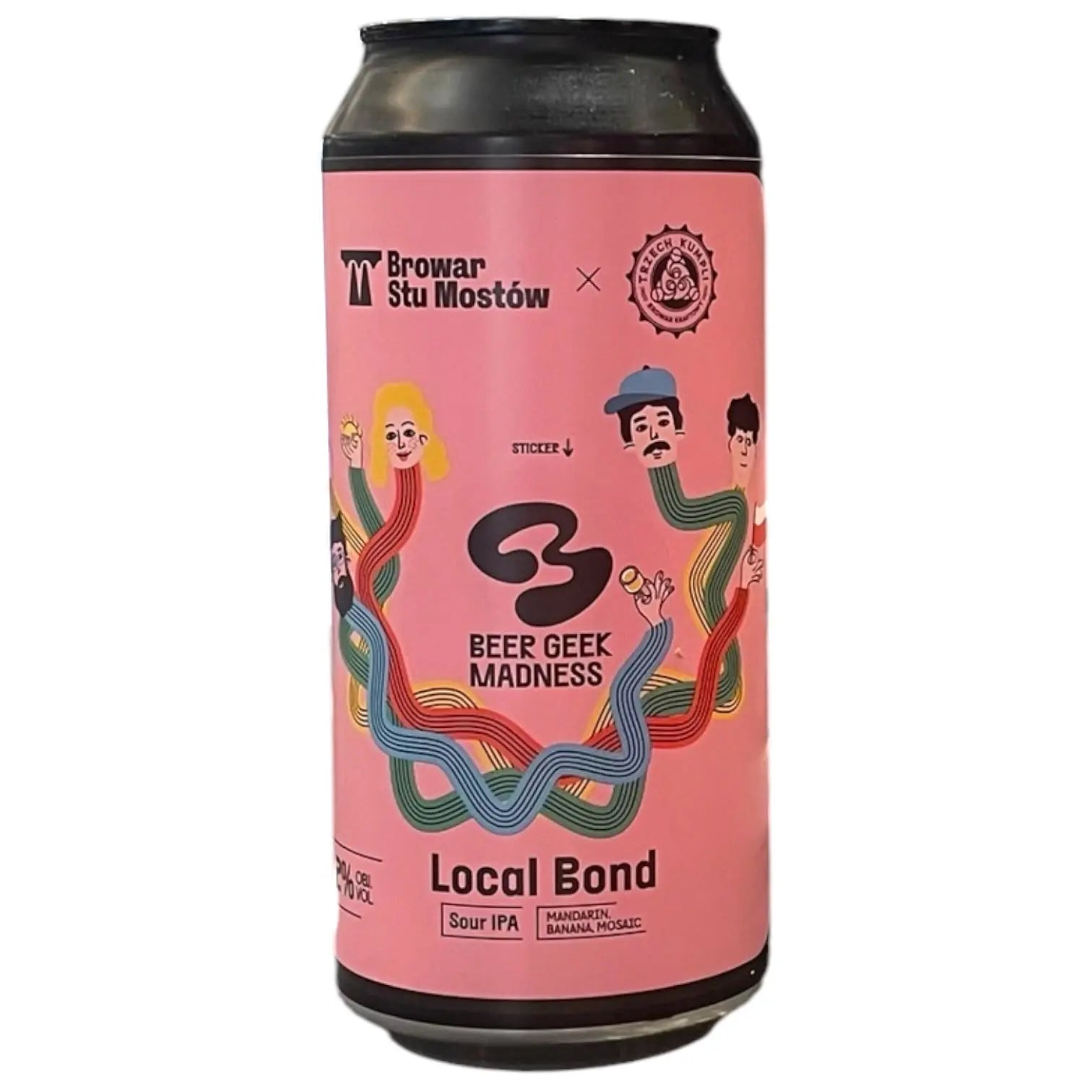 STU MOSTOW X TRZECH KUMPLI LOCAL BOND SOUR IPA 44CL