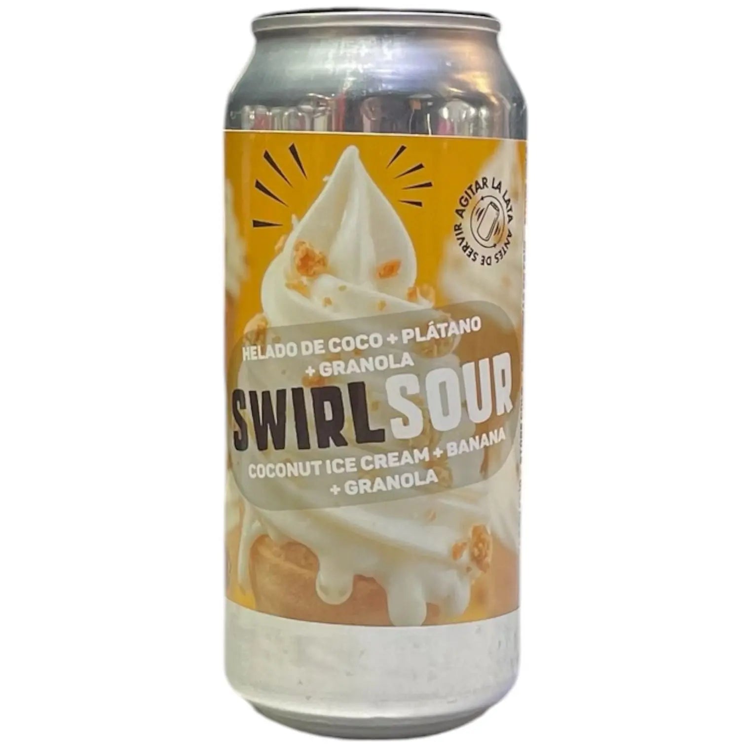 MALANDAR SWIRL SOUR BANANA GRANOLA COCONUT ICE CREAM 44CL