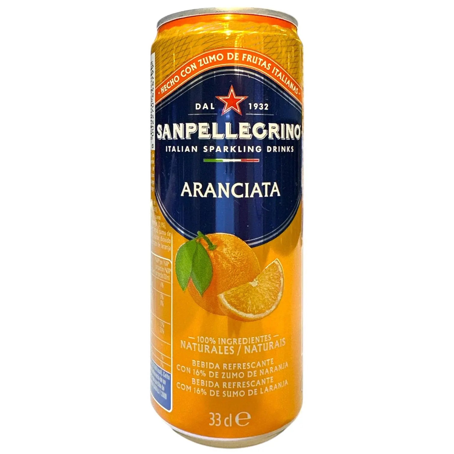 SAN PELLEGRINO ARANCIATA NARANJA 33CL
