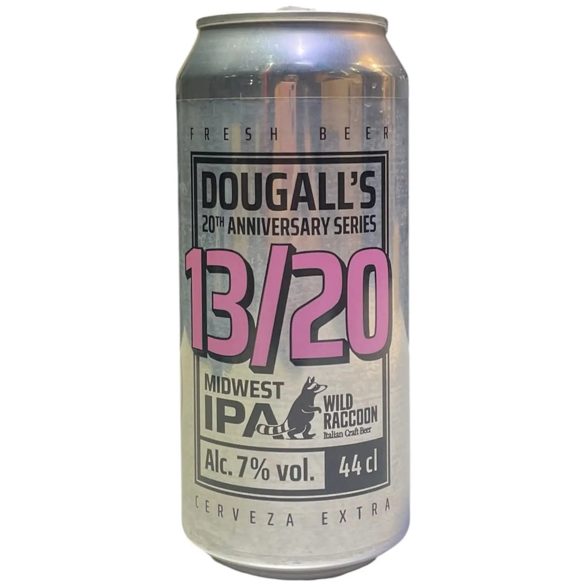DOUGALLS X WILD RACCOON 20TH ANNIVERSARY 13/20 MIDWEST IPA 44CL