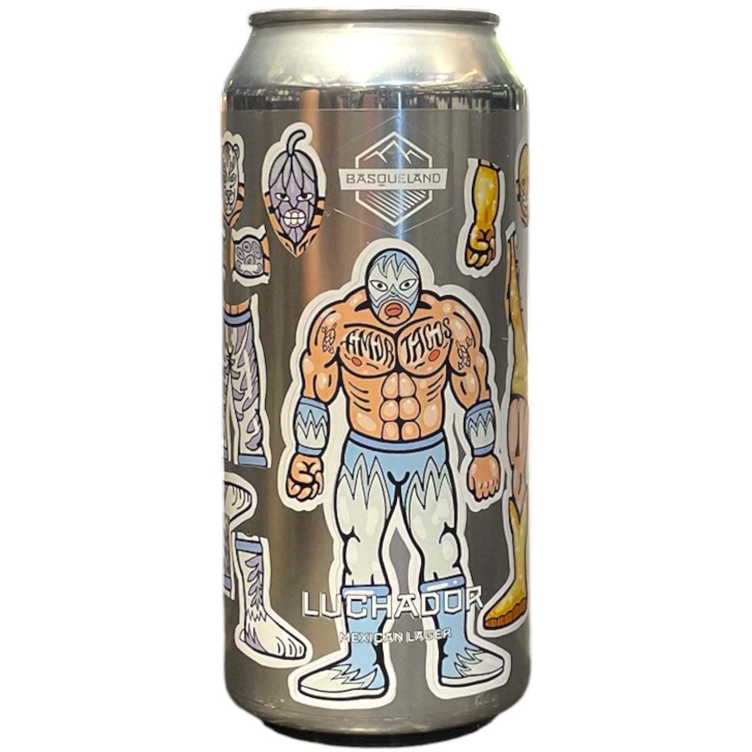 BASQUELAND LUCHADOR MEXICAN LAGER 44CL