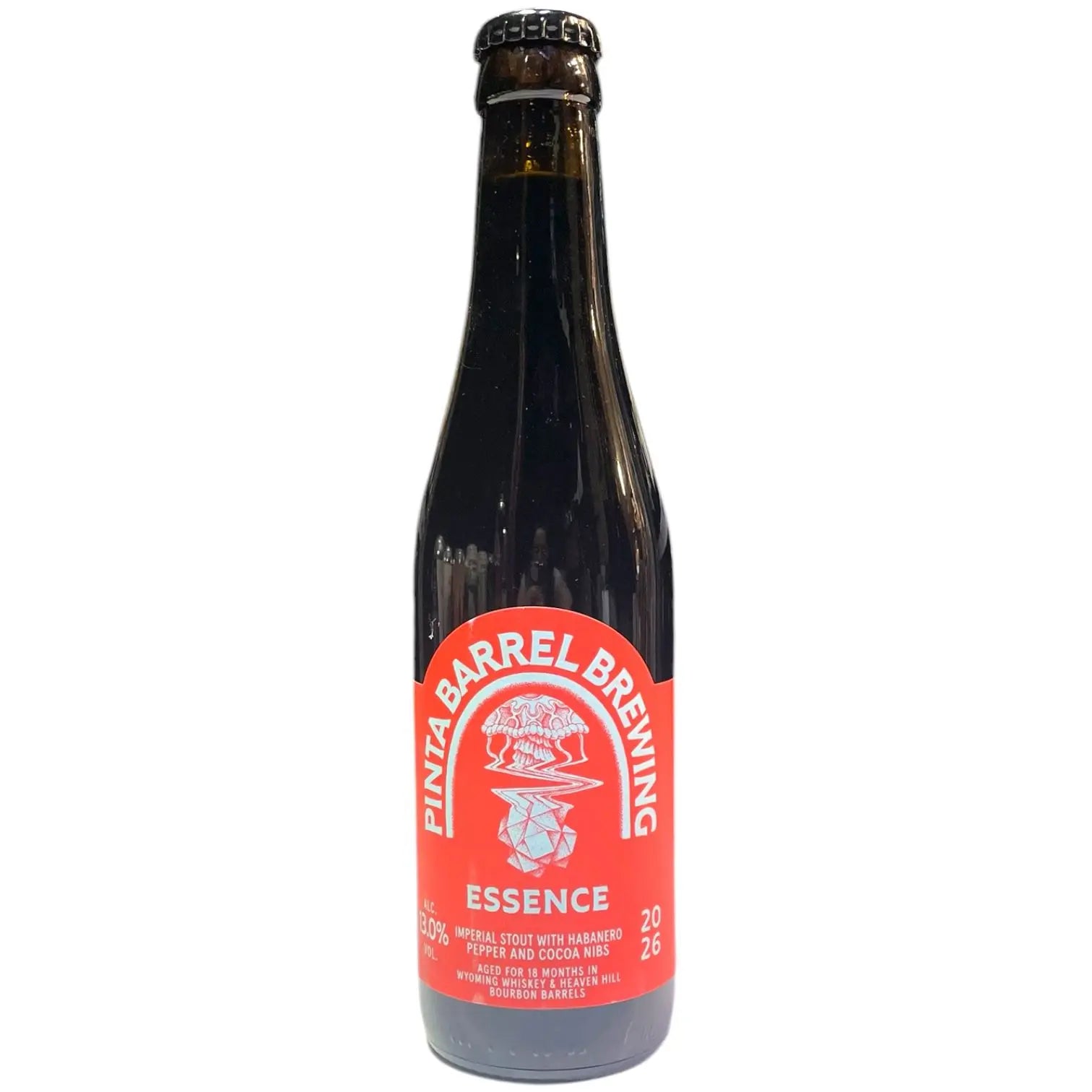 PINTA BARREL BREWING ESSENCE IMPERIAL STOUT HABANERO PEPPERS COCOA NIBS 33CL