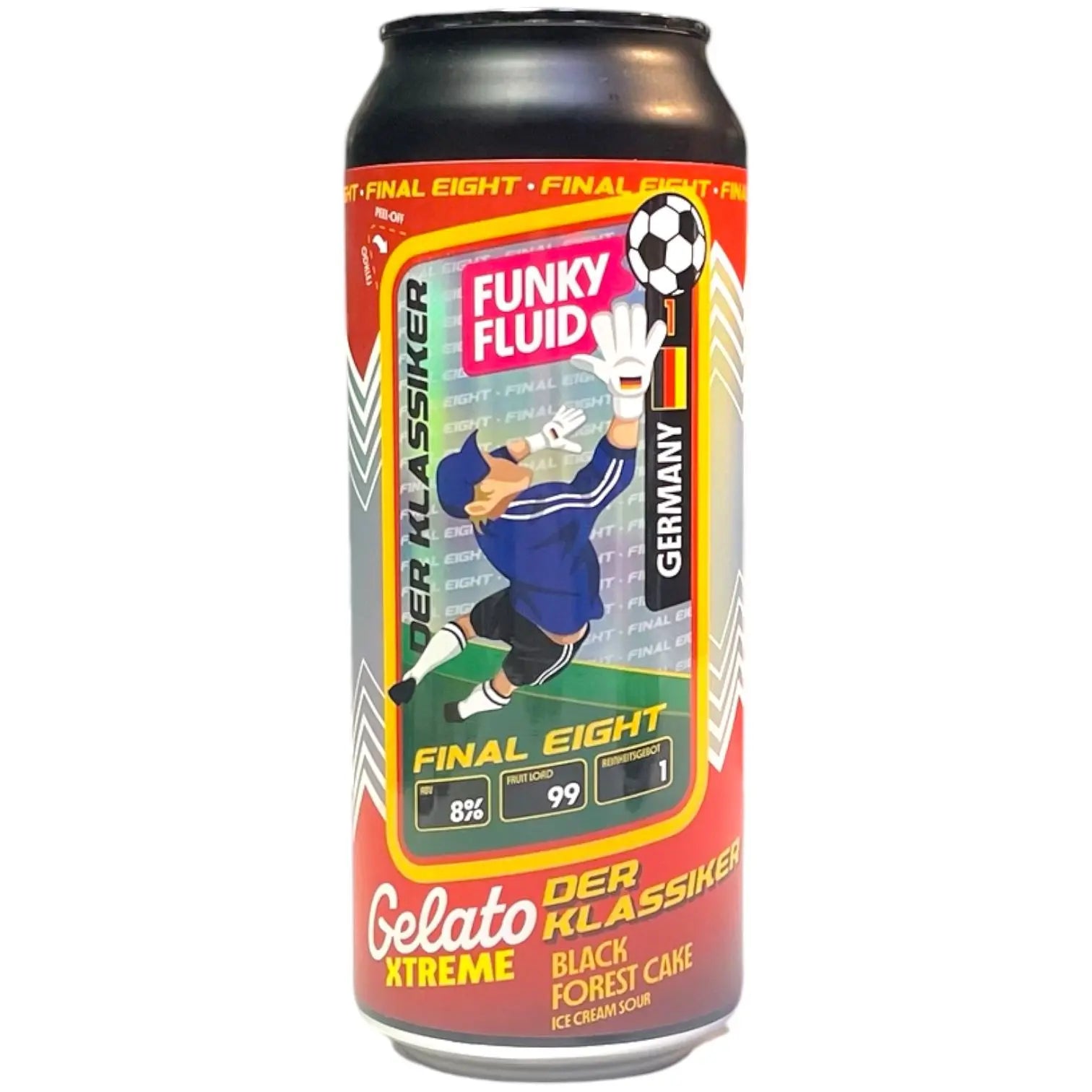 FUNKY FLUID GELATO XTREME DER KLASSIKER GERMANY BLACK FOREST CAKE ICE CREAM SOUR 50CL