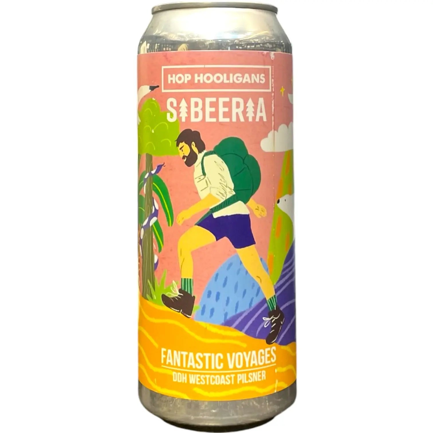 HOP HOOLIGANS X SIBEERIA FANTASTIC VOYAGES DDH WEST COAST PILSNER 50CL
