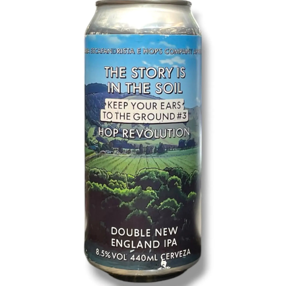 ESCAFANDRISTA THE STORY IS IN THE SOIL HOP REVOLUTION DOBLE NEIPA 44CL