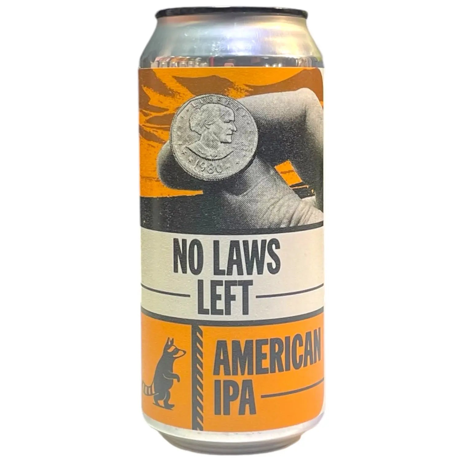 WILD RACCOON NO LAWS LEFT AMERICA IPA 44CL