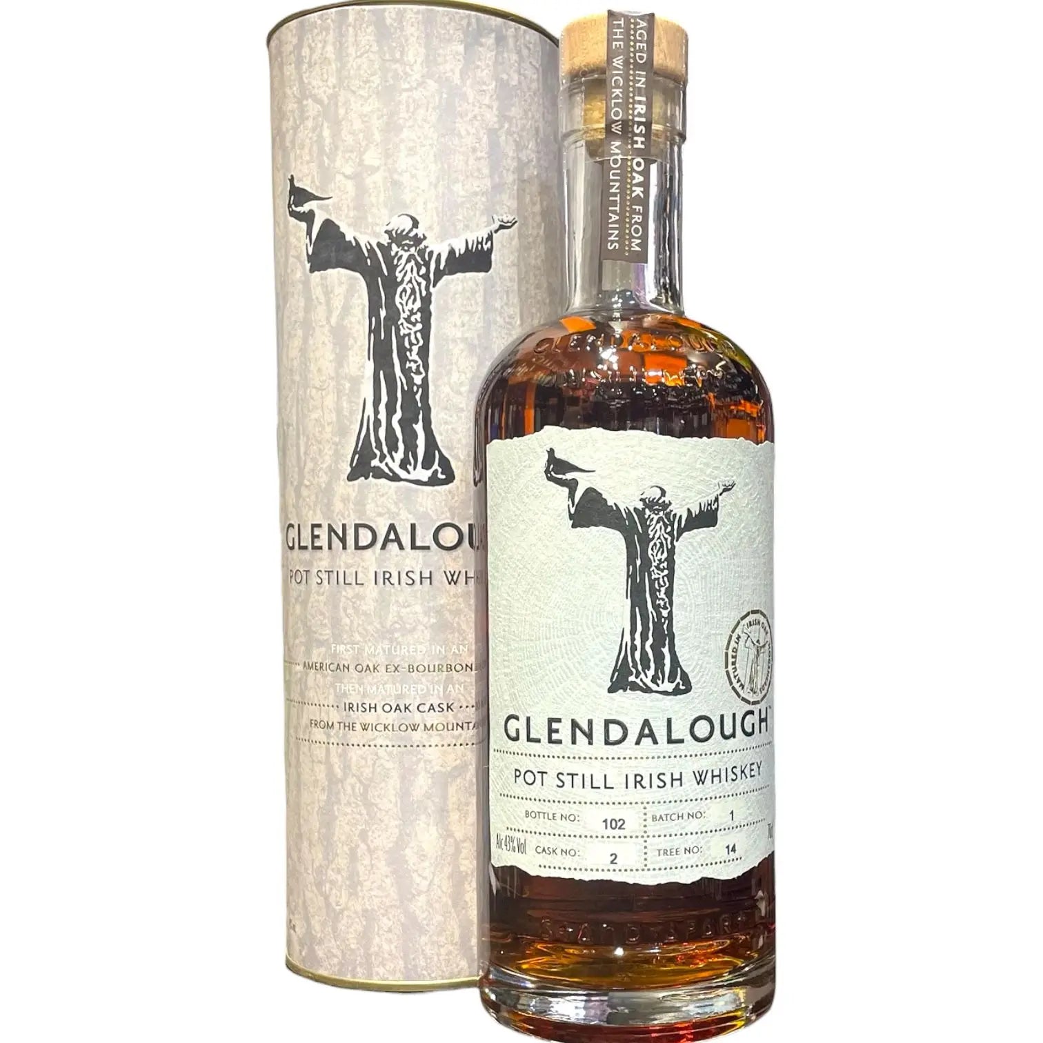 GLENDALOUGH POT STILL IRISH WHISKY 70CL