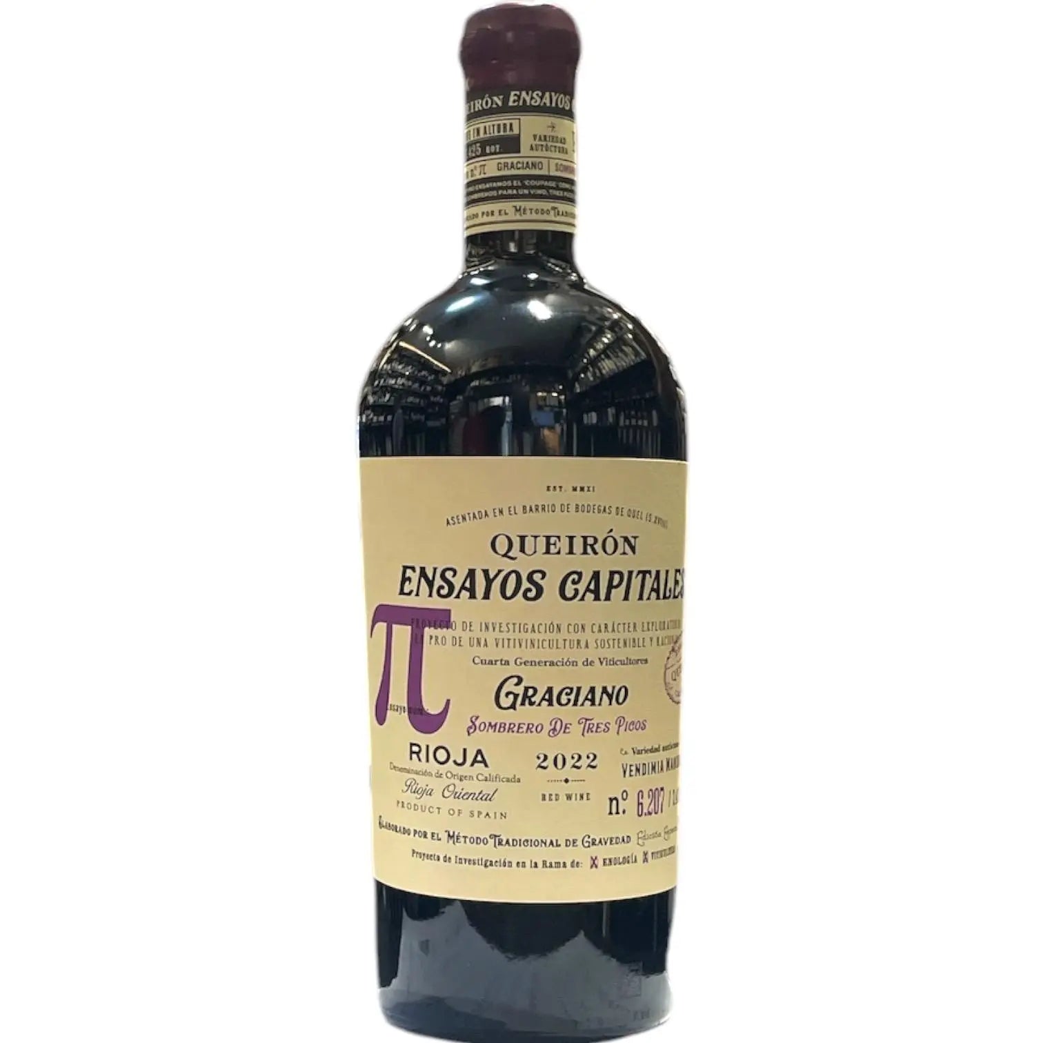 QUEIRON ENSAYOS CAPITALES GRACIANO 2022 75CL