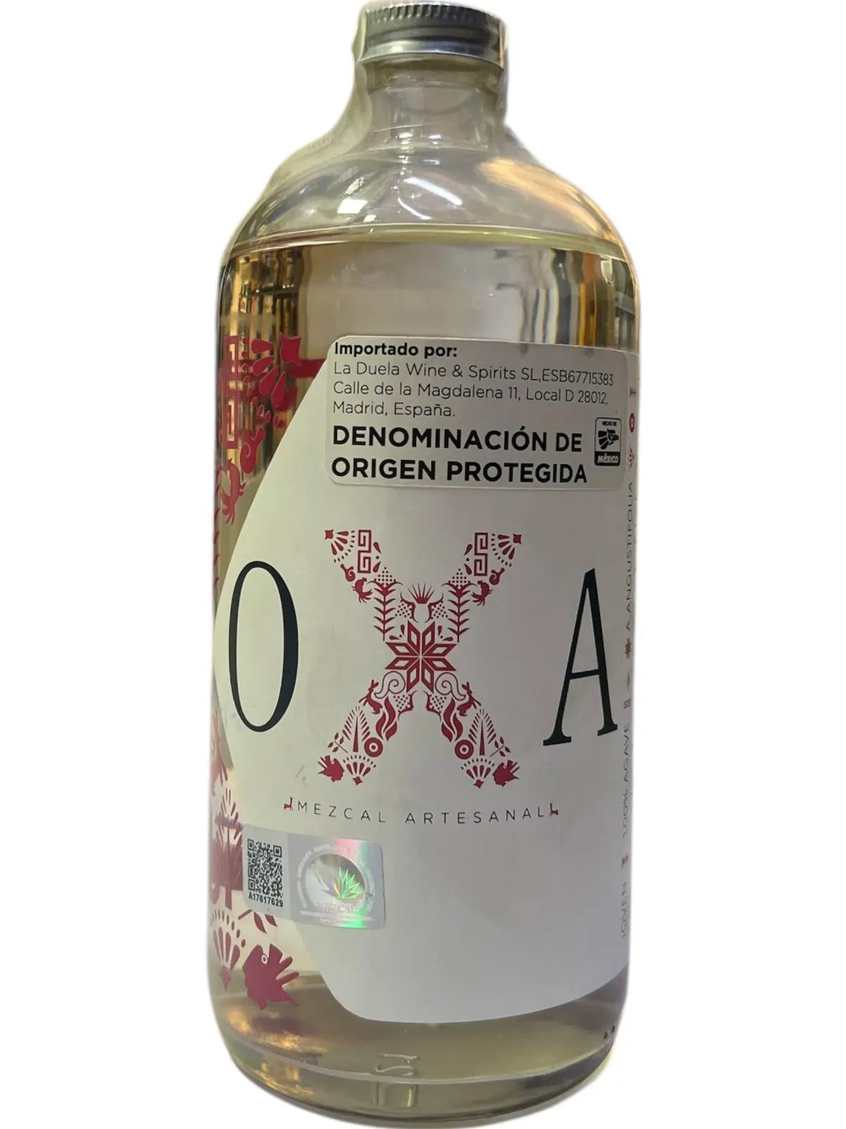 MEZCAL OXA ANGUSTIFOLIA 70CL