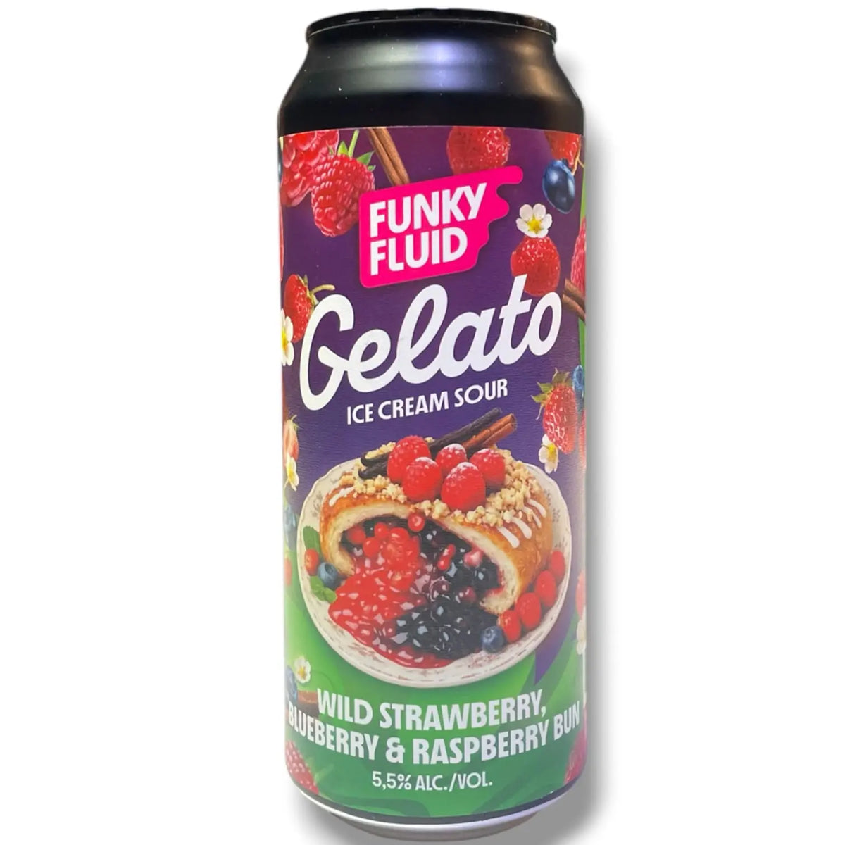 FUNKY FLUID GELATO WILD BERRY BUN ICE CREAM SOUR 50CL