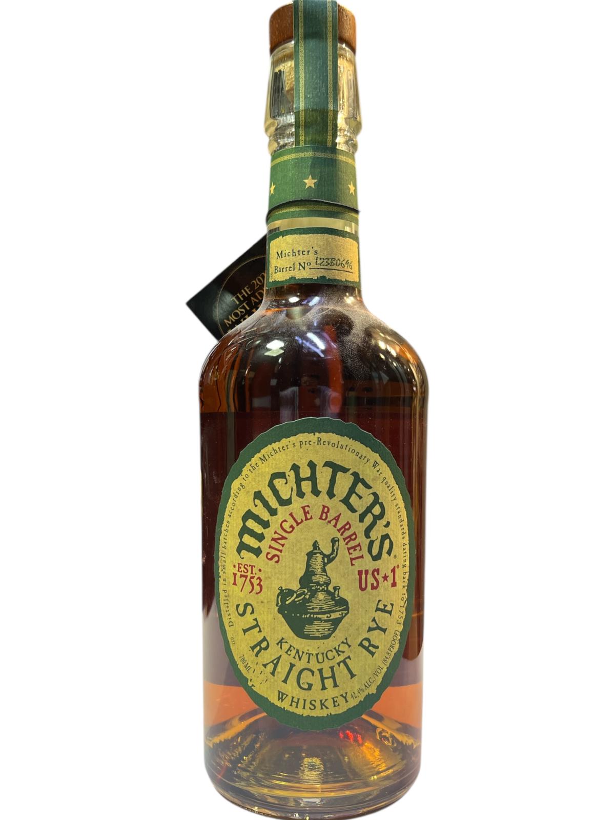 MICHTERS STRAIGHT RYE 70CL