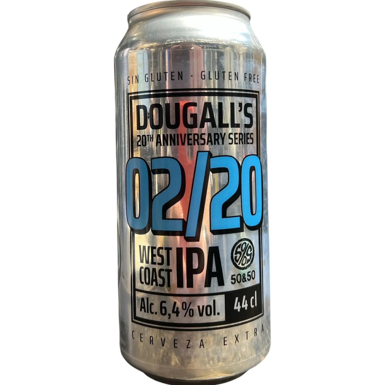 DOUGALLS 20ANIVERSARIO x 50Y50 02/20 WEST COAST IPA 44CL