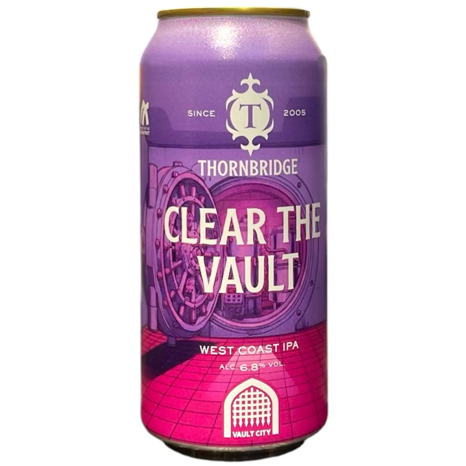 THORNBRIDGE CLEAR THE VAULT WEST COAST IPA 44CL