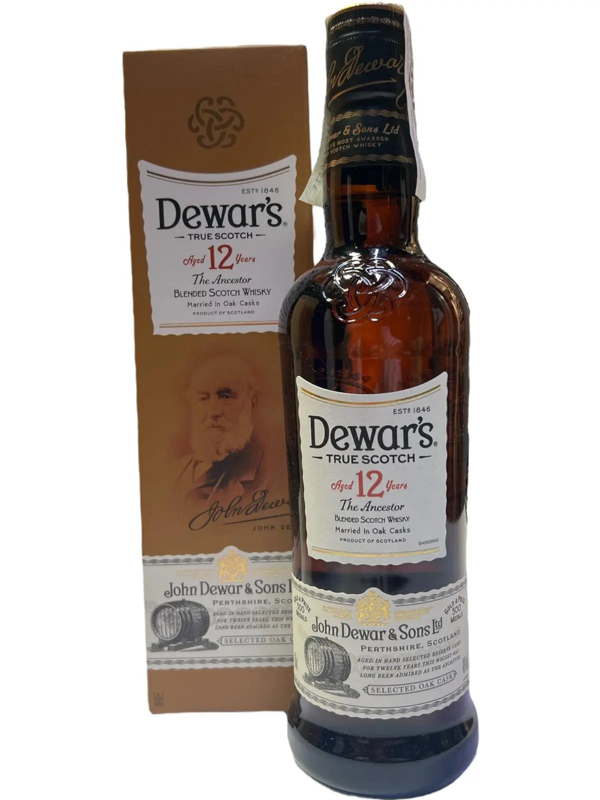 DEWARS TRUE SCOTCH 12 AÑOS