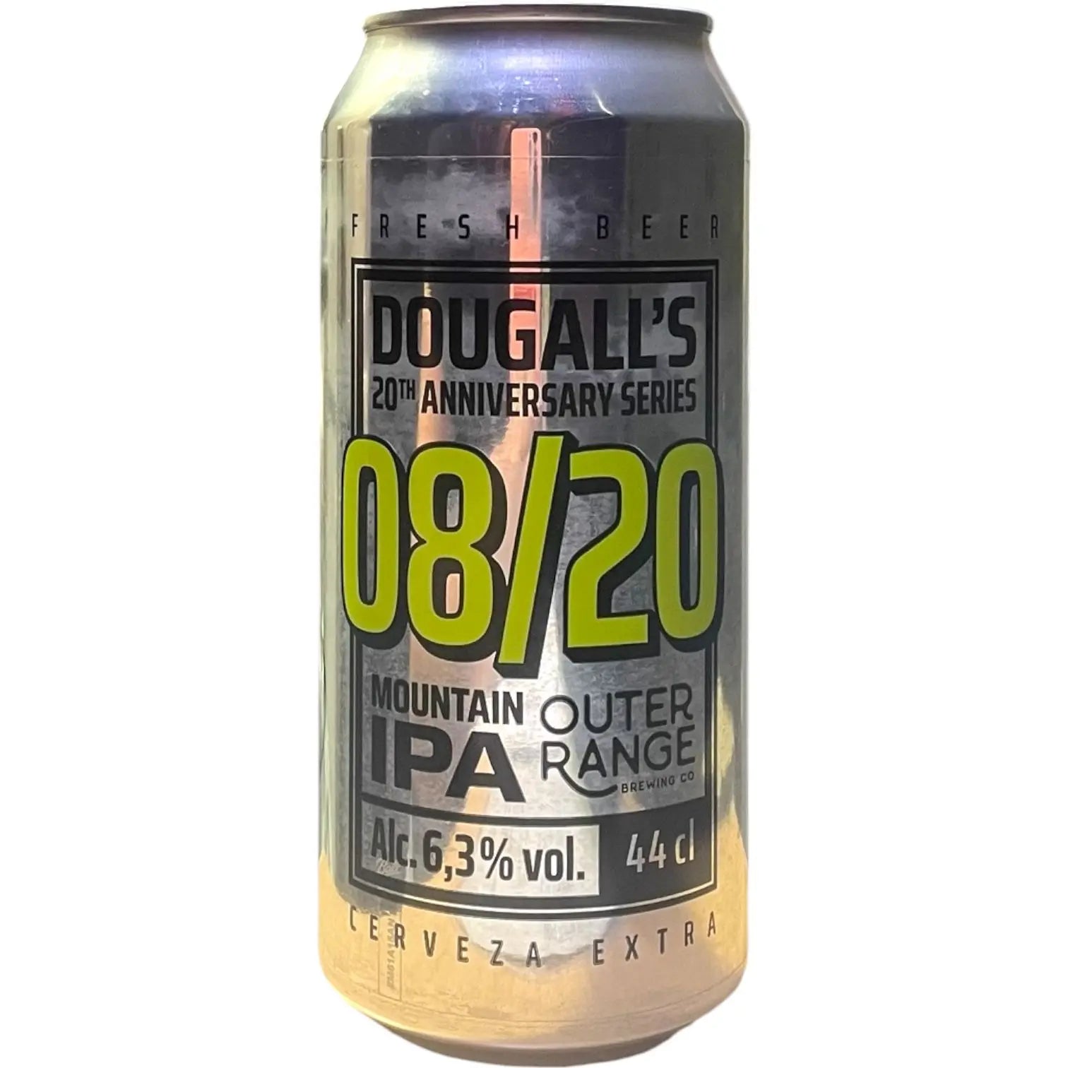 DOUGALLS 20 ANIVERSARIO X OUTER RANGE  08/20 MOUNTAIN IPA 44CL