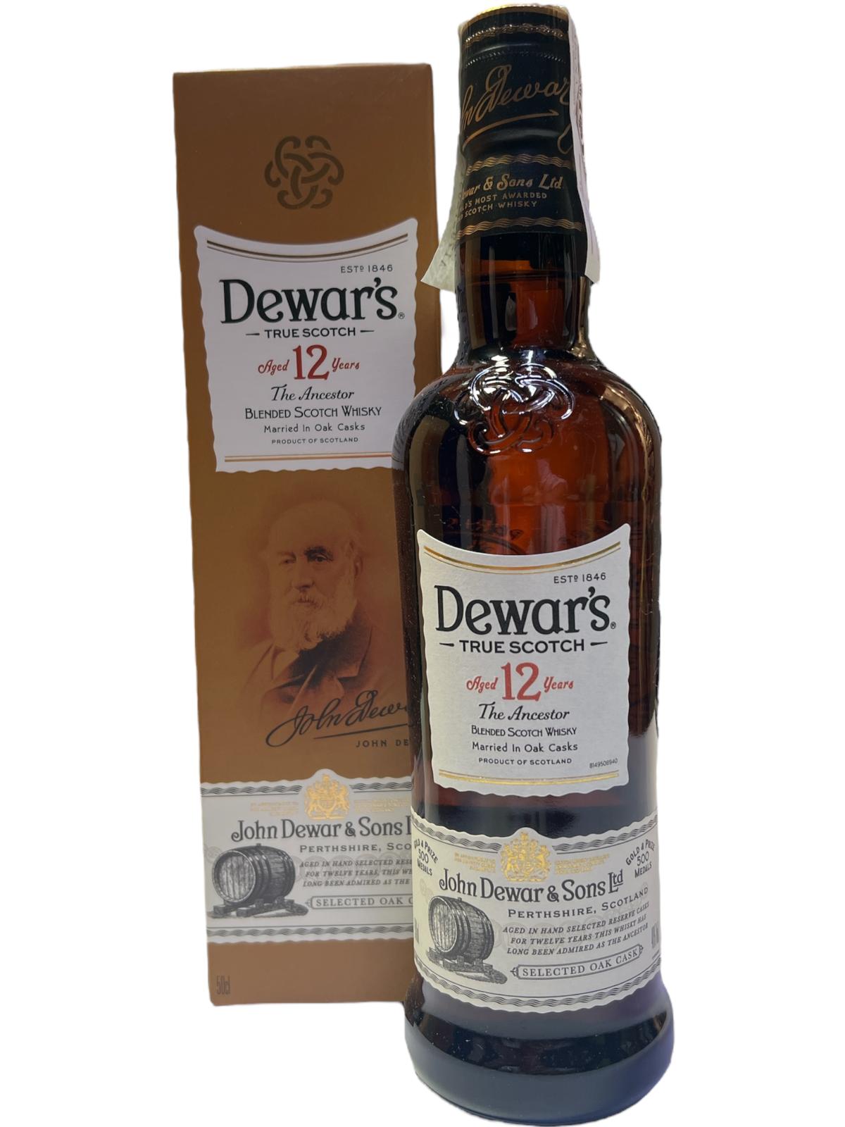 DEWARS TRUE SCOTCH 12 AÑOS
