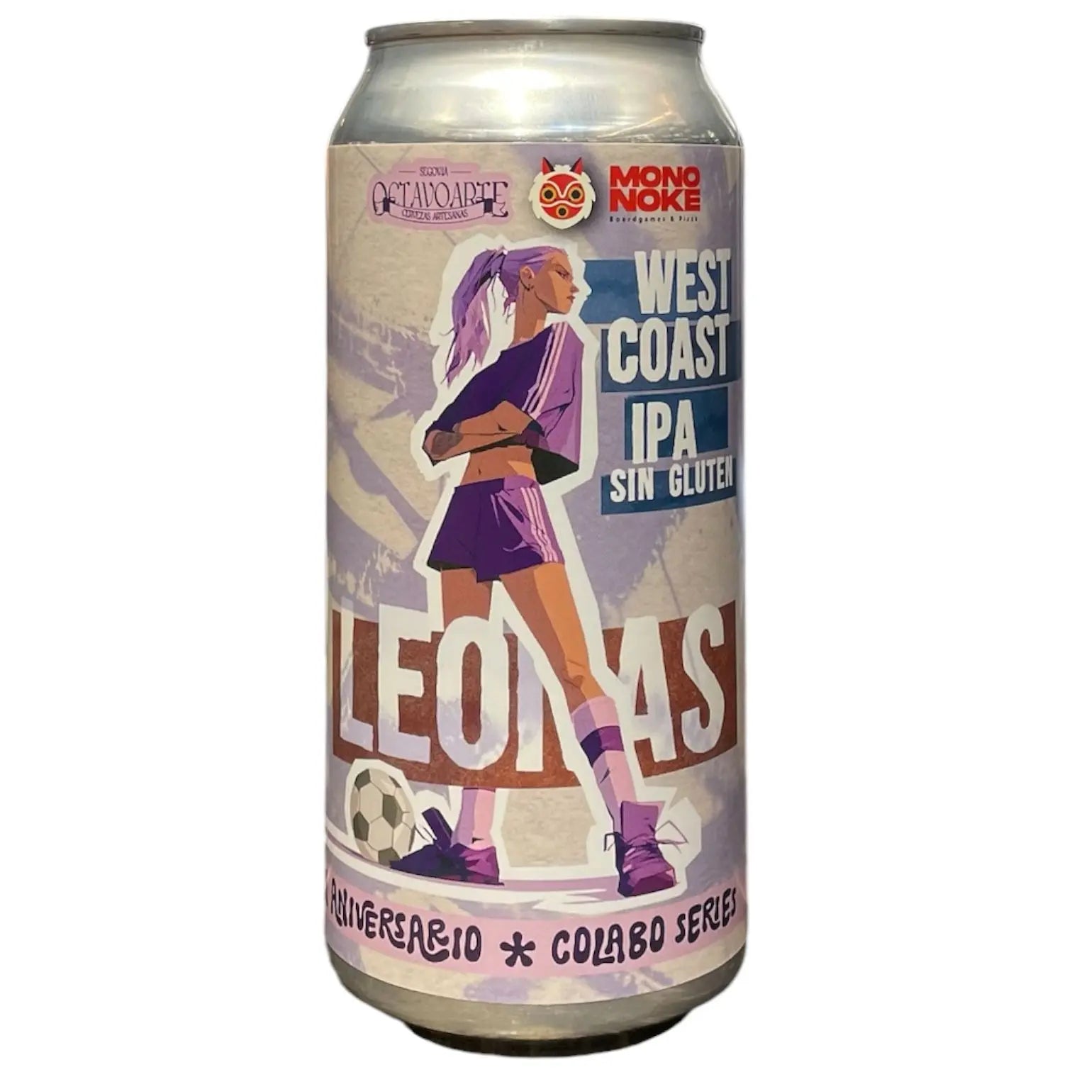 OCTAVO ARTE LEONAS WEST COAST IPA SIN GLUTEN 44CL