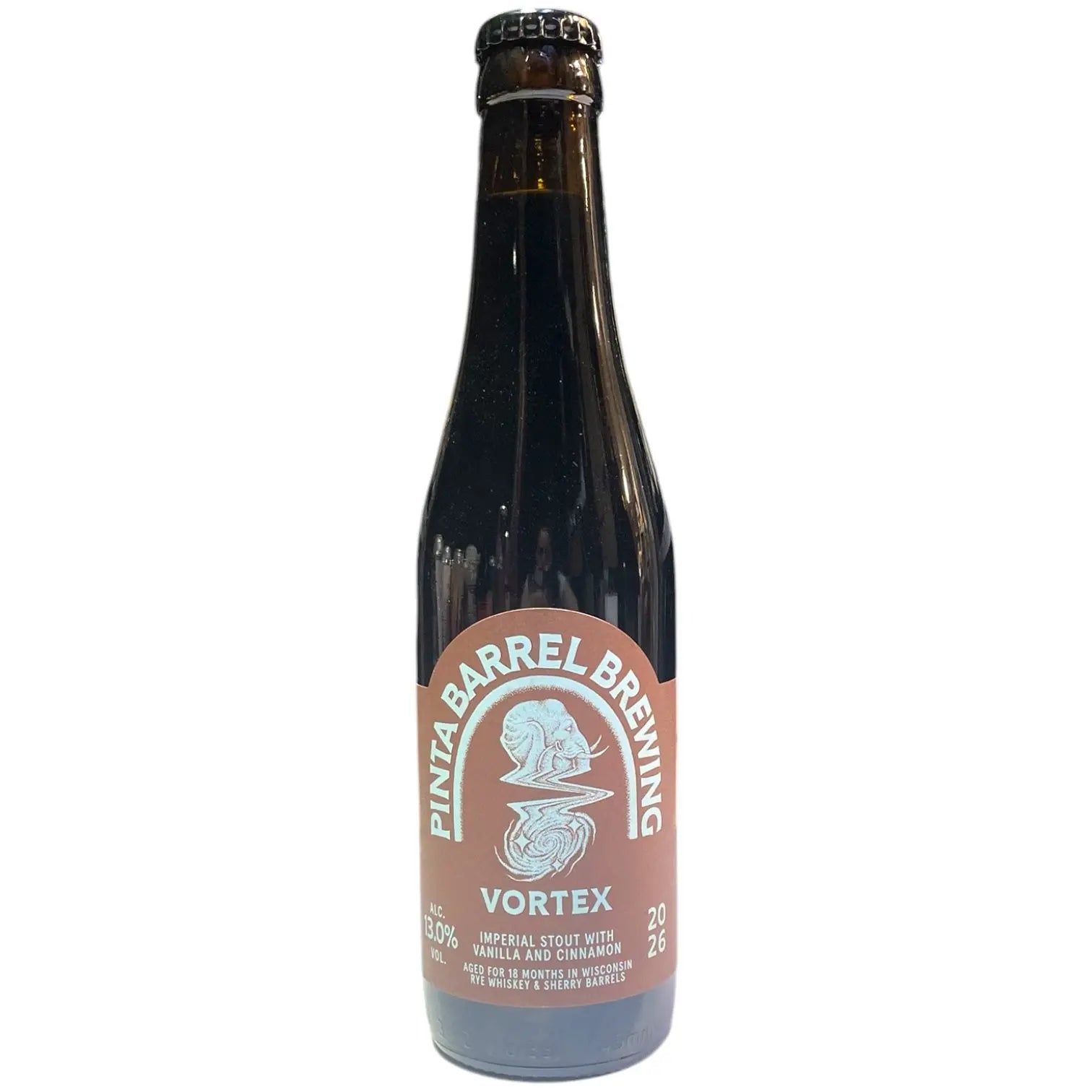 PINTA BARREL BREWING VORTEX IMPERIAL STOUT VANILLA Y CINNAMON 33CL
