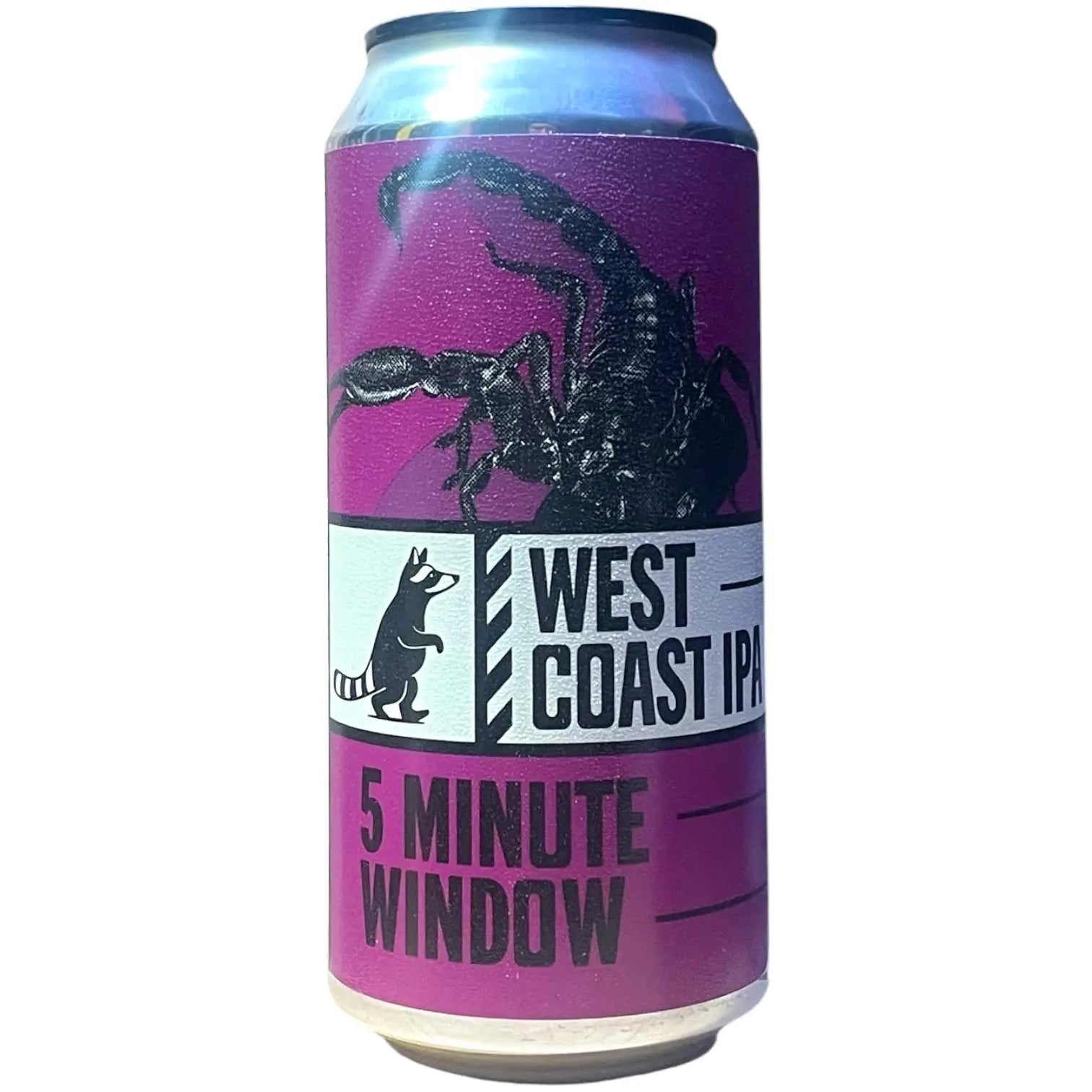 WILD RACCOON 5 MINUTE WINDOW WEST COAST IPA 44CL