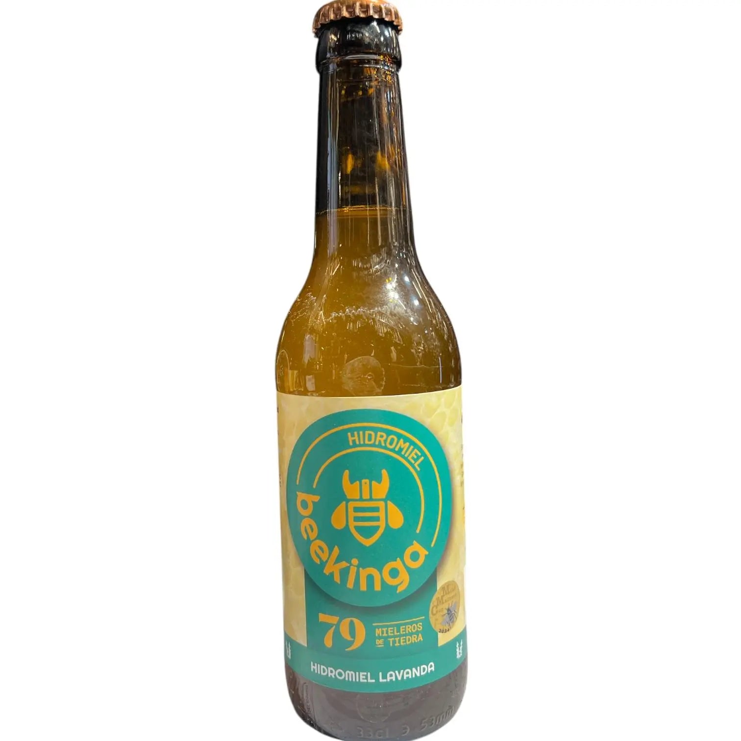 BEEKINGA HIDROMIEL LAVANDA DULCE CON GAS SIN GLUTEN 33CL
