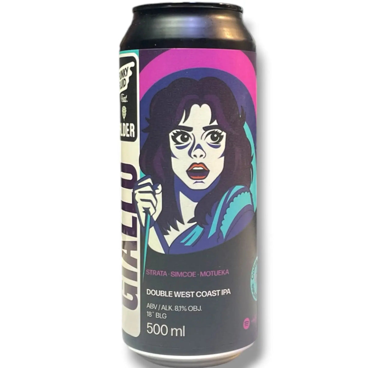 FUNKY FLUID X ALDER GIALLO DOUBLE WEST COAST IPA 50CL
