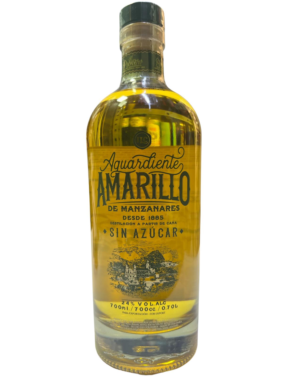 AGUARDIENTE AMARILLO SIN AZUCAR 700ML