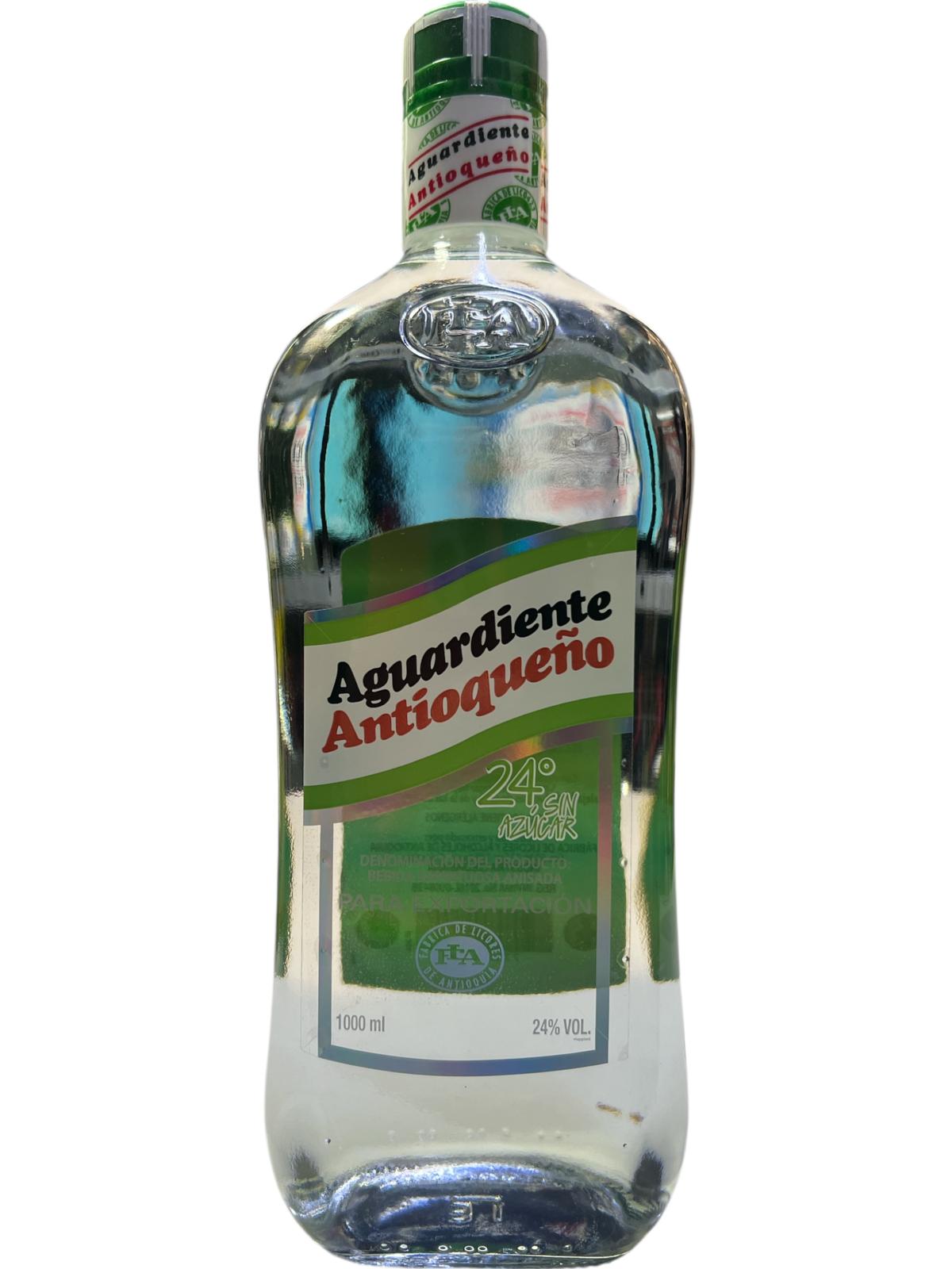 AGUARDIENTE ANTIOQUEÑO VERDE SIN AZUCAR 1000ML